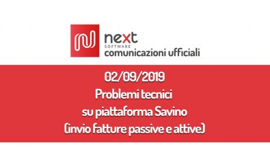 Copertina 02/09/2019 problemi sulla piattaforma di Savino